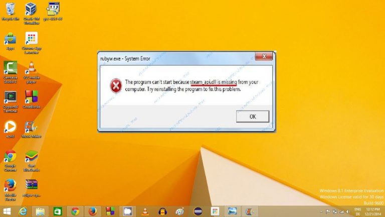 Fix steam_api.dll related errors in Windows 7, 8 or 10