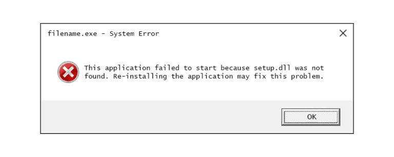 Fix setup.dll-related errors in Windows 7, 8, 10 or 11